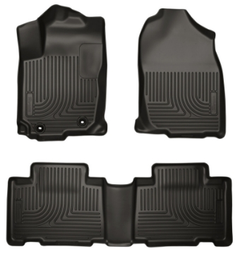 Picture of Husky Liners 13 Toyota RAV4 Weatherbeater Black Front & 2nd Seat Floor Liners
