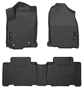 Picture of Husky Liners 13 Toyota RAV4 Weatherbeater Black Front & 2nd Seat Floor Liners