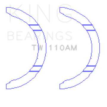 Picture of King Engine Bearings Honda D15A2-D15A3-D15B1-D15B2-D15B7-D15B8-D15Z1 Thrust Washer Set
