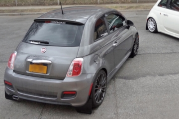 Picture of Rally Armor 12-18 Fiat 500 Black UR Mud Flap w-Grey Logo