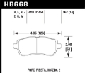 Picture of Hawk 11-12 Ford Fiesta S-SE-SEL - 11-12 Mazda 2 Sport-Touring DTC-60 Front Race Brake Pads