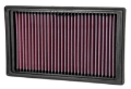 Picture of K&N Replacement Air Filter Peugeot - Citroen - 10-875in O-S L x 6-563in O-S W x 1-625in H