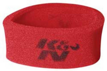 Picture of K&N Universal Airforce Pre-Cleaner Air Filter Foam Wrap - Round Straight - Red