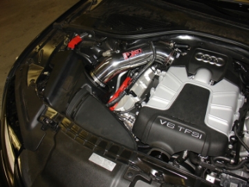 Picture of Injen 12-18 Audi A7 3-0L Supercharged Wrinkle Black Cold Air Intake w- MRI Tech & Air Horn