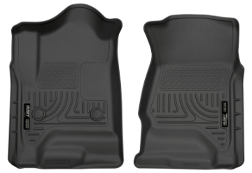 Picture of Husky Liners 14 Chevrolet Silverado 1500-GMC Sierra 1500 WeatherBeater Black Front Floor Liners