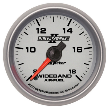 Picture of Autometer Ultra-Lite II 2 1-16in 8:1-18:1 AFR Analog Wideband FSE Air-Fuel Ratio Gauge