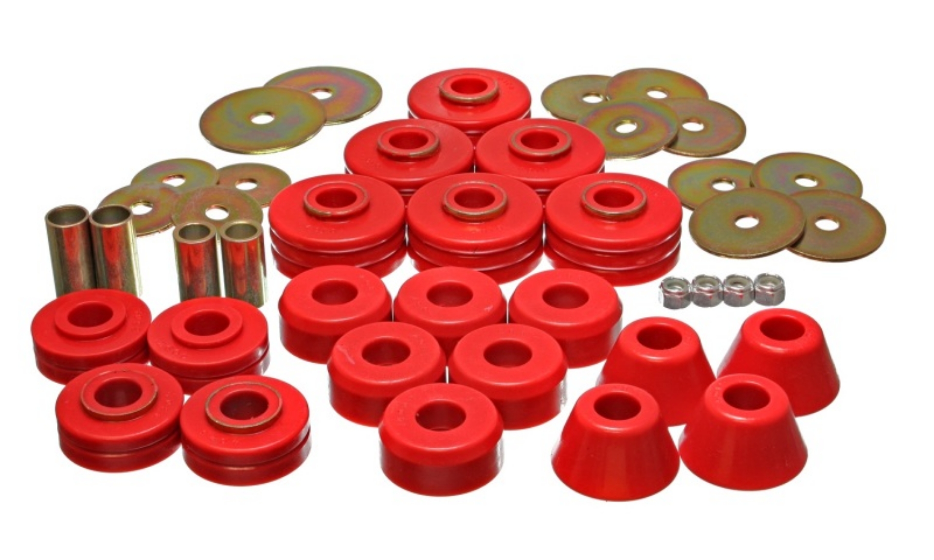 Picture of Energy Suspension 78-80 GM Denali XL-Suburban & Yukon XL 4WD Red Bodycab Mount Set