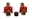Picture of Energy Suspension Universal Red Control Arm Bushing Set - LOWERS ONLY