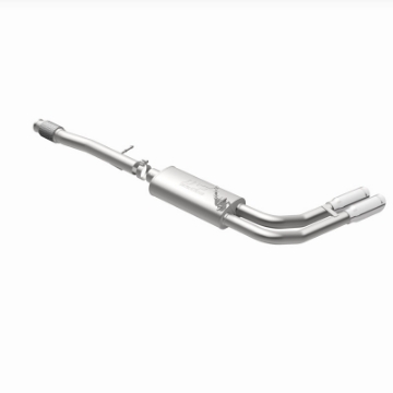 Picture of Magnaflow 14 Chev Silverado V8 5-3L CC-EC Dual Same Side Before P-S Tire Exit SS Cat Back Perf Exh
