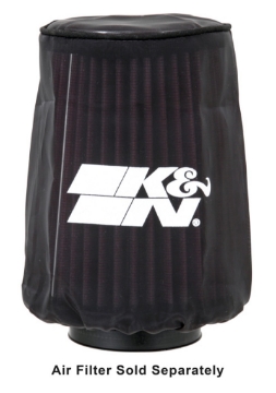 Picture of K&N 4-5in Base ID x 3-5in Top ID x 6in H - Black - Round Tapered - Drycharger Air Filter Wrap