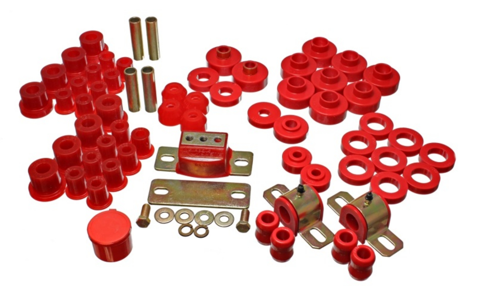 Picture of Energy Suspension 76-79 Jeep CJ-CJ7 Red Hyper-Flex Master Bushing Set