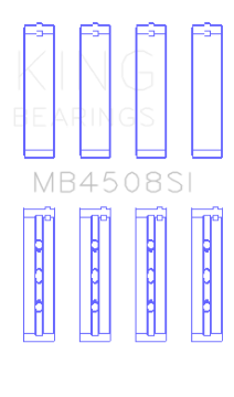 Picture of King Engine Bearings Acura J30A-J32A-J35A-J35Z Size +-025 Performance Main Bearing Set