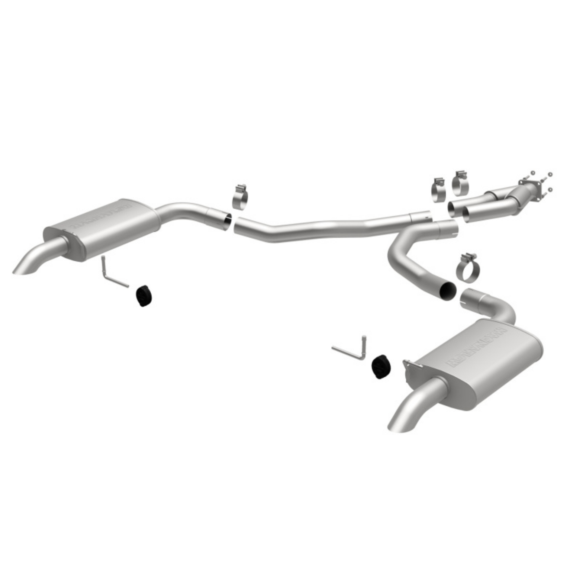 Picture of MagnaFlow 75-79 Chevy Corvette V8 5-7L Dual Split Rear Exit Stainless Cat-Back Perf Exhaust