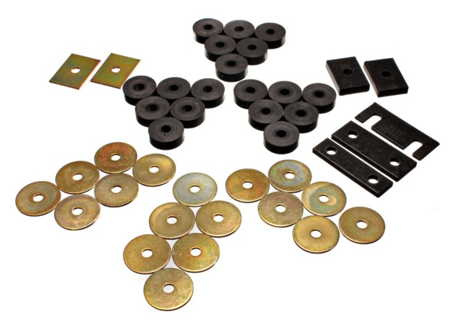 Picture of Energy Suspension 55-57 Chevy Full Size Convertible ONLY Belair-Caprice-Impala Blk Body Mount Set