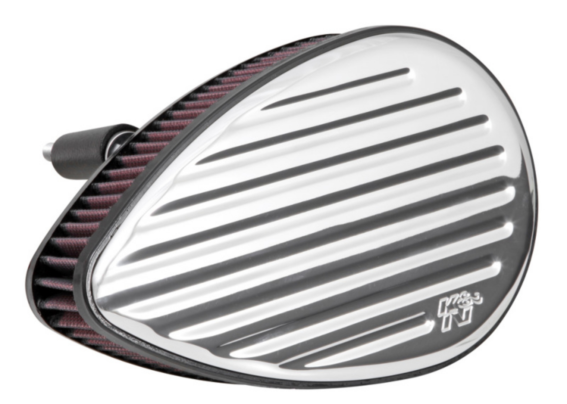 Picture of K&N Street Metal Intake System for Harley Davidson - Color Red - Style Round - Size 9-11 Flux