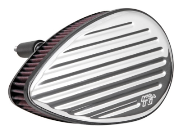 Picture of K&N Street Metal Intake System for Harley Davidson - Color Red - Style Round - Size 9-11 Flux