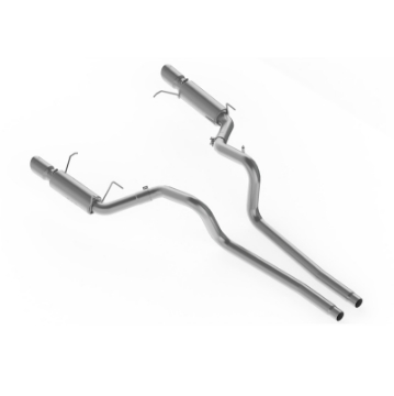 Picture of MBRP 11-14 Ford Mustang GT 5-0L Dual Split Rear Race Version AL 3in Cat Back Exhaust System