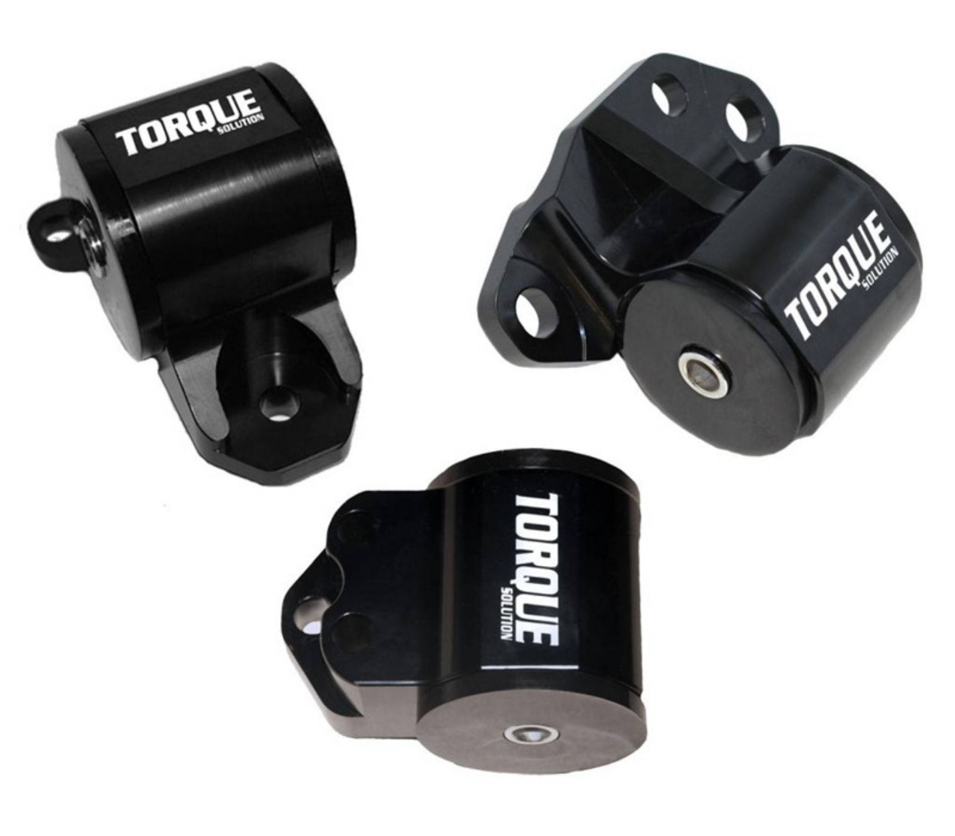 Picture of Torque Solution 3pc Billet Engine Mount Kit 3 Bolt: 92-95 Honda Civic-94-01 Integra-93-97 Del Sol