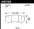 Picture of Hawk Performance Alcon Mono 6, Model 4497 HP Plus Street Brake Pads