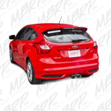 Picture of MBRP 13-14 Ford Focus ST 2-0L EcoBoost Dual Center Outlet AL 3in Cat Back