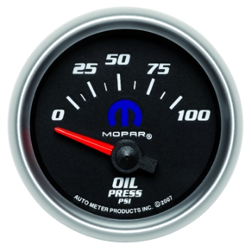 Picture of Autometer Mopar 52-4mm SSE 0-100 PSI Oil Pressure Gauge