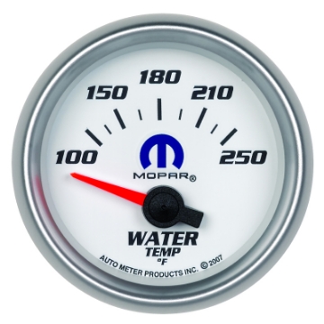 Picture of Autometer Mopar 52-4mm SSE 100-250 Degree F Water Temperature Gauge