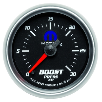 Picture of Autometer Mopar 52-4mm FSE 0-30 PSI Boost Gauge