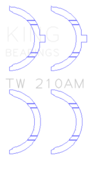 Picture of King Engine Bearings Toyota 5R-2M-4M-5ME-5MGE-7MGE-7MGTE Thrust Washer Set