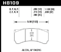 Picture of Hawk Alcon TA-6 - AP Racing CP5060-2-3-4-5ST -  AP Racing CP5555 - Rotora FC6 DTC-70 Race Brake Pads