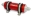 Picture of Fuelab 858 In-Line Fuel Filter Long -8AN In-Out 40 Micron Stainless w-Check Valve - Red
