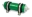 Picture of Fuelab 858 In-Line Fuel Filter Long -8AN In-Out 100 Micron Stainless w-Check Valve - Green