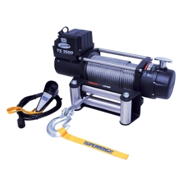 Picture of Superwinch 9500 LBS 12V DC 11-32in x 95ft Steel Rope Tiger Shark 9500 Winch