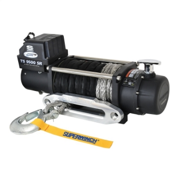 Picture of Superwinch 9500 LBS 12V DC 3-8in x 80ft Synthetic Rope Tiger Shark 9500 Winch