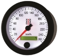Picture of Autometer Stack Instruments 88MM 0-260 KM-H Programmable Speedometer - White