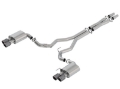 Picture of Borla 18-19 Ford Mustang GT 5-0L Coupe w-o Valves ATAK 3in Cat-Back Exhaust-Blk Carbon Fiber Tips