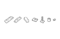 Picture of Thule Adapter Kit - Mounts 517-518-594 Bike Racks to Xsporter-Rapid Aero Load Bars - Black