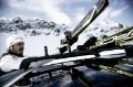 Picture of Thule Skiclick Roof Mount Ski Transporter Fits 1 Pair of Skis - Black