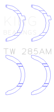 Picture of King Engine Bearings 94-01 Toyota 2-4L 2RZ-FE-2-7L 3RZ-FE Thrust Washer Set