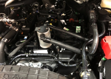 Picture of J&L 2019-2024 Ford Ranger 2-3L Driver Side Oil Separator 3-0 - Clear Anodized