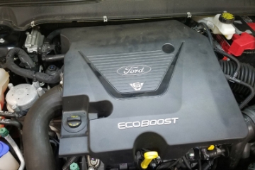 Picture of J&L 17-19 Ford Fusion Sport 2-7L Passenger Side Oil Separator 3-0 - Black Anodized