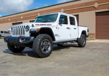 Picture of N-Fab Predator Pro Step System 2019 Jeep Wrangler JT 4DR Truck Full Length - Tex- Black
