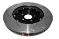 Picture of DBA T3 5000 Slotted Series w- Black Hat Front Right 2012 Nissan GTR R35