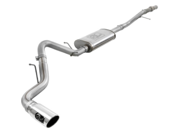 Picture of aFe Apollo GT Series 2019 GM Silverado-Sierra 1500 4-3L-5-3L 409 SS CB Exhaust System w-Polished Tip