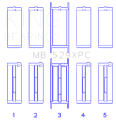 Picture of King Ford 260CI-289CI-302 5-0L Windsor Coated Crankshaft Main Bearing Set of 5 Size -001