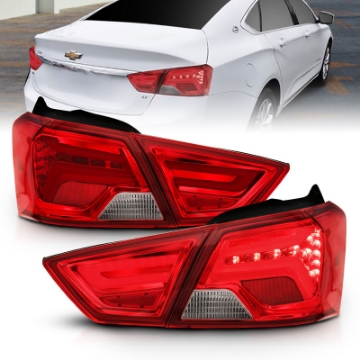 Picture of ANZO 14-18 Chevrolet Impala LED Taillights Red-Clear