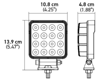 Picture of Hella ValueFit LED Work Lamps 4SQ 2-0 LED MV CR BP