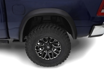 Picture of Bushwacker 19-22 Ram 1500 Excl- Rebel-TRX 76-3 & 67-4in Bed OE Style Flares 2pc Rear - Smooth Blk