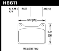Picture of Hawk Willwood 7912 DTC-60 Race Brake Pads