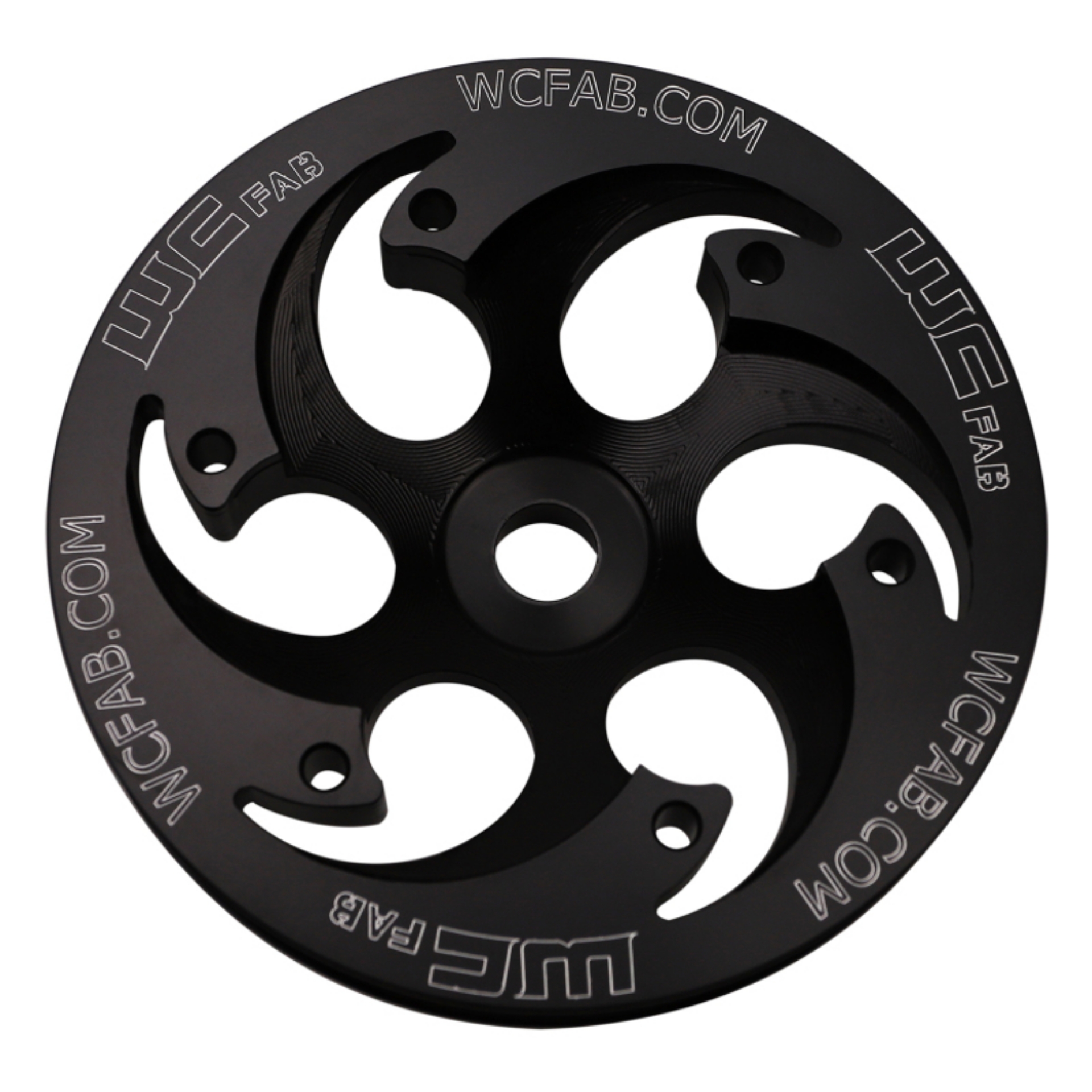 Picture of Wehrli 01-16 Chevrolet 6-6L Duramax Twin CP3 Pulley Deep Offset - Black Anodized Finish