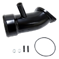Picture of Wehrli 17-19 Chevrolet 6-6L L5P Duramax 3-5in Intake Horn w-PCV Port - Gloss Black